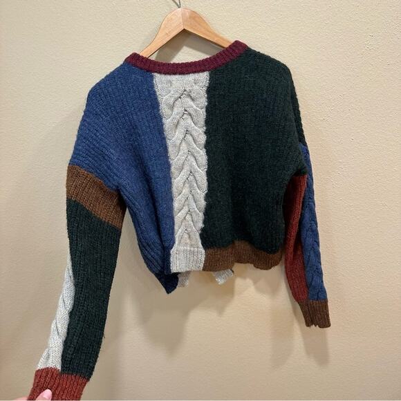 Isabel Marant Etoile Fall Colorblock Alpaca Wool Sweater Medium - Picture 6 of 16